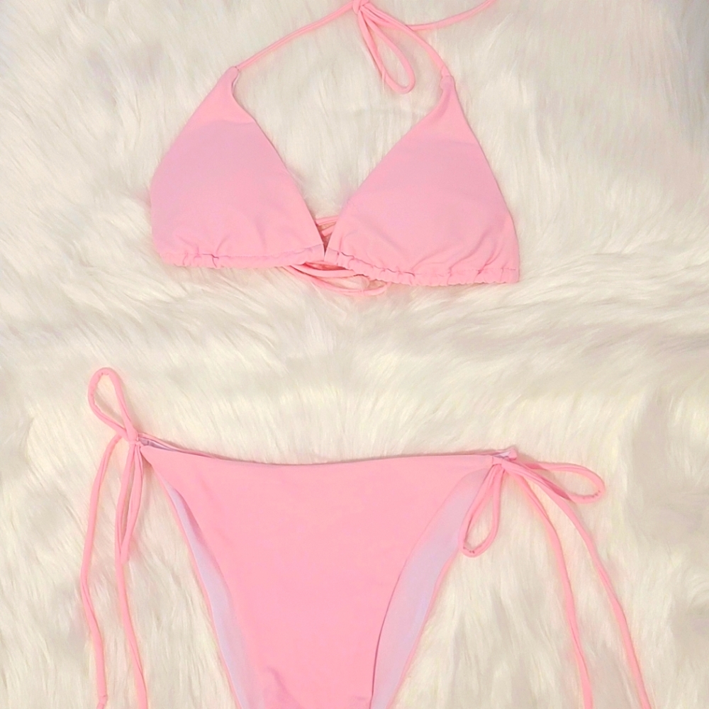 Womans Medium Pink 2 piece bikini